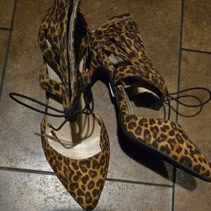 Lane Bryant Leopard Print Heels